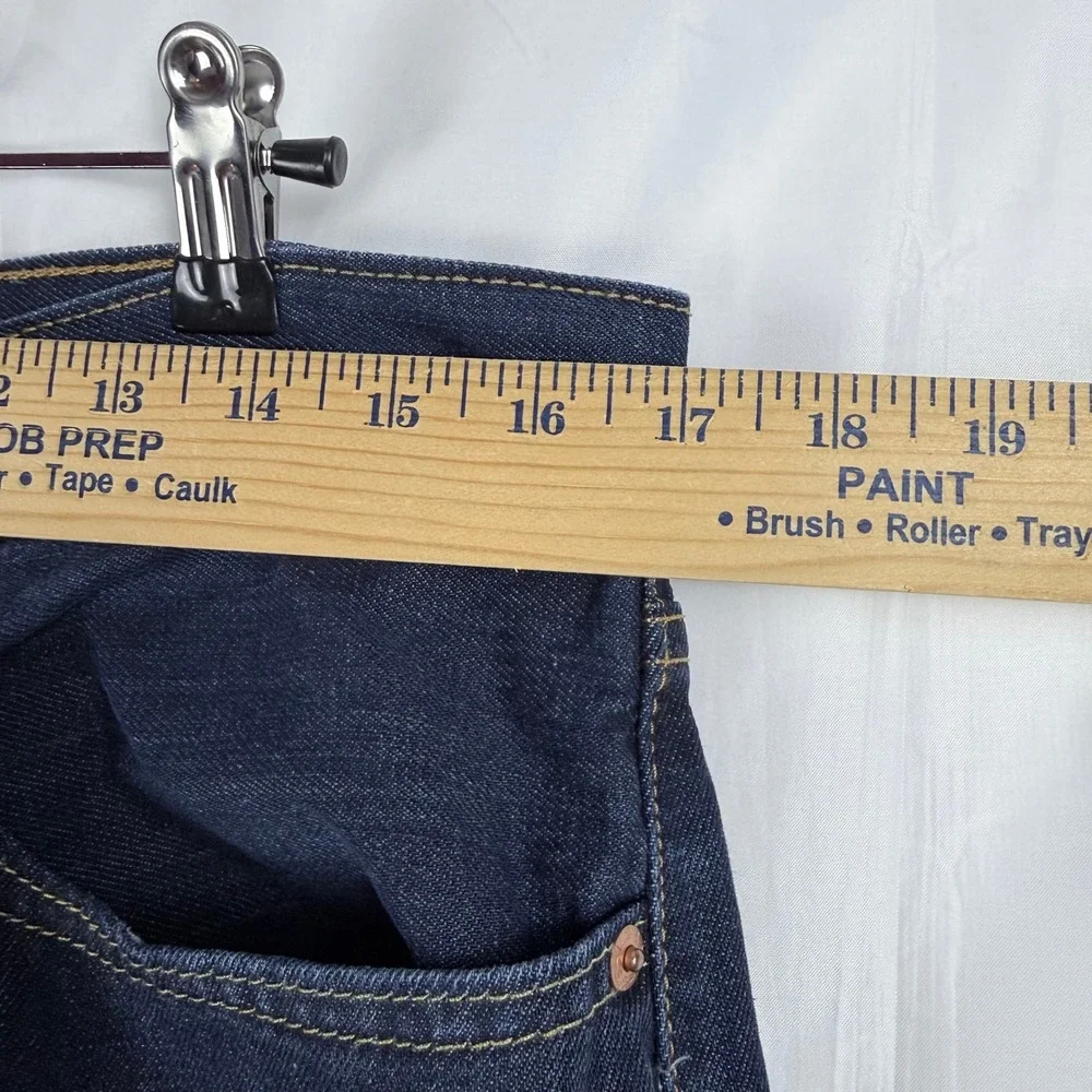 Levis 502 Taper Jeans Mens 34x32 Dark Wash Indigo Denim Americana Classic Fit